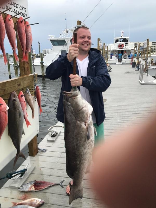 Click to enlarge image  - Another GREAT catch and look at that Grouper!! - 