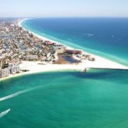 Destin Pass and the Harbor from above