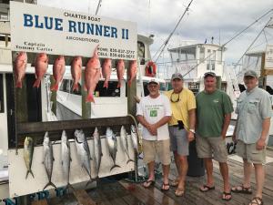 Click to enlarge image Red Snapper, dolphinfish, tuna - Rick Catches a nice one on a 6 hour trip - 